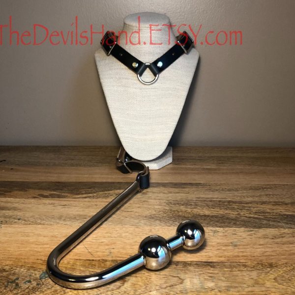 Ass Hook Two Ball End Crafted from Horween Chromexcel Leather – Available in Black, Navy and Ox Blood