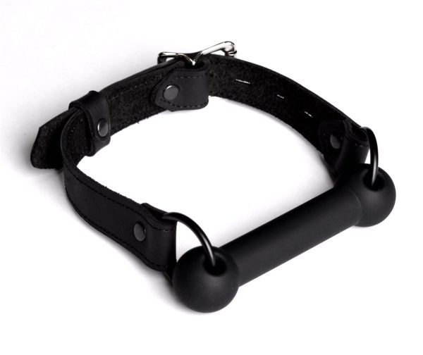 Black Single Strap Bit Gag - Black Bit