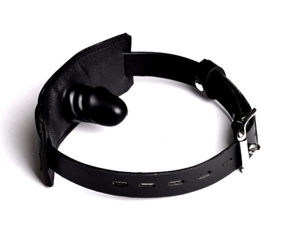Single Strap Panel Gag - Black