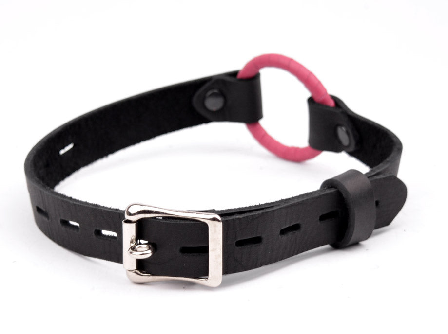 Single Strap Ring Gag - Pink Ring