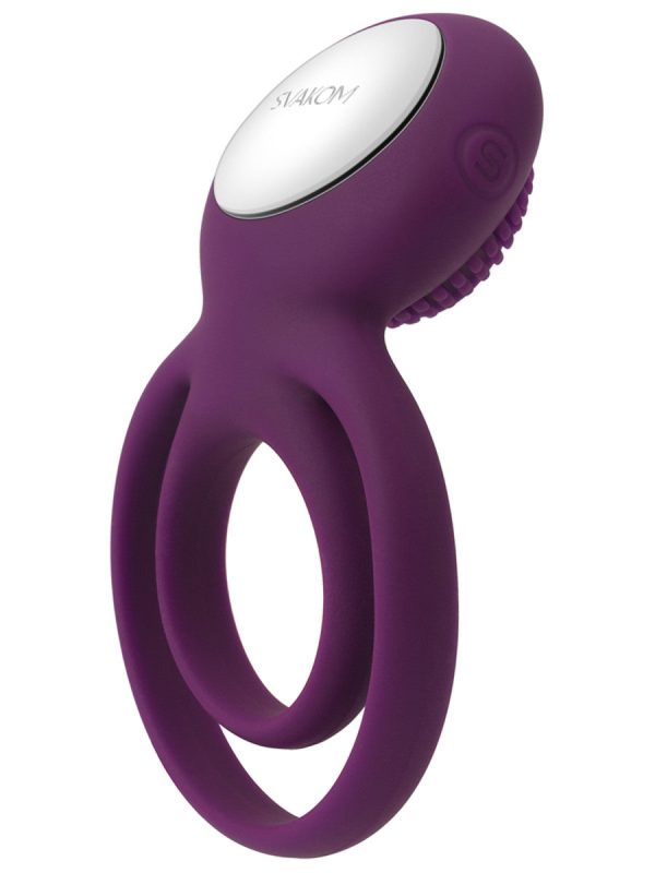 Svakom Tammy Violet Vibrating Double Penis Ring